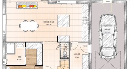 Le May-sur-Èvre Maison neuve - 1947200-939modele820230628WMJ8R.jpeg Maisons Bernard Jambert