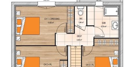 Vauchrétien Maison neuve - 1984793-961modele920201113pxZik.jpeg Maisons Bernard Jambert